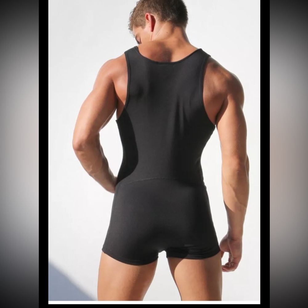 Vtg RUFSKIN Apex Singlet Wrestling NWOT Body Suit Stretchy Small - Picture 2 of 8
